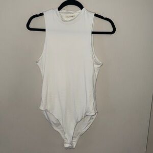 White Sleeveless Bodysuit